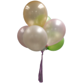 Assorted Helium Latex Balloons x 6