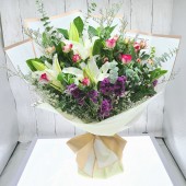 Lilies and Spray roses Bouquet