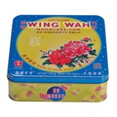 Wing Wah White Lotus Seed Paste Moon Cake with 2 Egg Yolks