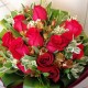 One Dozen Roses Bouquet (Colour at Your Choice)