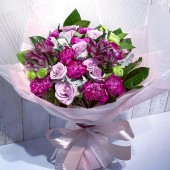 Carnation and Roses Bouquet