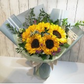 5pcs Sun Flowers Valentines Bouquet