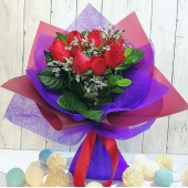 11 pcs Roses Bouquet (Color at Your Choice)