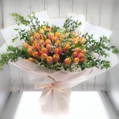 50pcs Tulips Bouquet (colour at your choice)