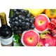 Seasonal Fruits Hamper with Mooncake and Red Wine